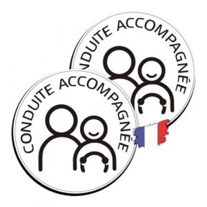 Caremore Conduite Accompagn&eacute;e Magnetique,1PCS Conduite Supervis&eacute;e Magnetique Peut &ecirc;tre Adsorb&eacute; sur Le V&eacute;hicule,Mat&eacute;riau Anti-reflet Conduite Acc (1) (ZZHONGFN12, neuf)