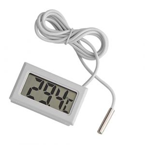 Thermomètre Eau,Thermomètre Eau,Thermomètre Sonde Jeco Digital Encastrable Thermo Sonde,Aquarium Thermometer Digital,Thermometre Celateur,Thermomètre À LED,Mini Affichage À (Youluu-cd, neuf)