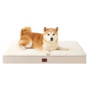 EHEYCIGA Panier Chien Orthopedique, Coussin Chien Dehoussable Lit pour Chien Lavable, Tapis Epais pour Chien Grande Taille, Matelas Chien, Chameau, 91x69x9cm (EHEYCIGA EU, neuf)
