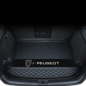 MXQCLSA Voiture Tapis de Coffre, pour Peugeot 207 208 307 308 407 408 508 508L 2008 3008 5008 Tous Les Temps Imperméable et Antidérapant Anti-Rayures Convient Coffre Protection Accessoires,A (guchengxianmaxueqinshangmaoyouxiangongsimaxueqin, neuf)