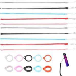 DWFEYOI 10 pcs Longe pour cigarette électronique en silicone, corde suspendue pour cigarette, porte cigarette électronique avec cordon portable, pour accrocher des cigarettes électroniques (Binherd OU, neuf)