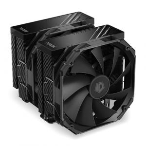 ID-COOLING FROZN A720 Refroidisseur d'air pour processeur double tour Noir 16,3 cm de hauteur, caloducs 7 x Ø 6 mm, double ventilateurs FDB 140 x 140 x 25 mm, TDP 300 W, Intel (ID-COOLING EU, neuf)