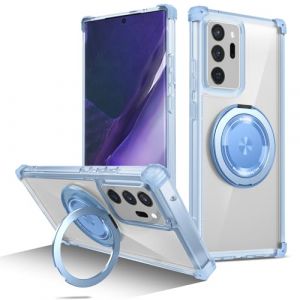 Kainevy pour Coque Samsung Note 20 Ultra 5G&4G [Compatible avec MagSafe] Transparente Magnetique Etui Samsung Galaxy Note 20 Ultra Coque avec Support Anneau M&eacute;tal, Antichoc Militaire 8X (Bleu) (Kainevy, neuf)