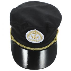 Healvian Chapeau Capitaine Garçon Fille Noir pour Costume Marin Accessoire de Fête Nautique et Cosplay pour Soirées Bateau et Halloween (Pxinyao, neuf)