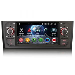 Erisin 8-Core 4GO+64GO Android 14 Autoradio pour Fiat Grande Punto Linea 6.1" IPS &Eacute;cran Tactile GPS Multim&eacute;dia St&eacute;r&eacute;o Dab+ sans Fil CarPlay Android Auto Bluetooth 5.0 WiFi 4G DSP OBD2 Canbus (ErisinofficialDVD, neuf)