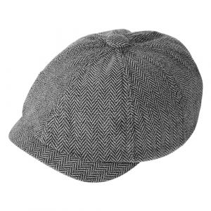 Lusofie Casquette Plate Homme Casquette Gavroche en Coton R&eacute;glable Cabbie Beret Homme Chapeau Irlandais de P&ecirc;che Chapeau de Golf Noir Taille Unique (Bincang, neuf)