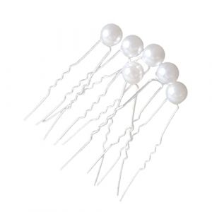 BESTYASH 20 Pi&egrave;ces &Eacute;pingles &agrave; Cheveux Perles U Forme Accessoires Mariage Femme D&eacute;coration Chic pour Mari&eacute;e et F&ecirc;tes (Feast of Yan, neuf)