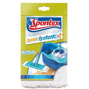 Spontex - Recharge Express System Plus - Recharge En Microfibre pour Kit Balai Plat Express System Plus - 1 Recharge (MAXXIDISCOUNT, neuf)