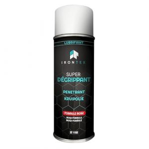Dégrippant Lubrifiant MoS2 Graphite | IRONTEK | 400ml | Action Rapide, Anti-corrosion, Anti-humidité | Spray Professionnel Métal Automobile, Nettoie Graisses/Huiles, Usage Intensif (SNQR-MOTORS, neuf)