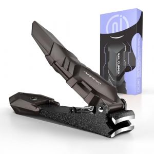 INXEN Coupe-ongles professionnel anti-&eacute;claboussures en acier inoxydable pour doigts et orteils (HfCom, neuf)