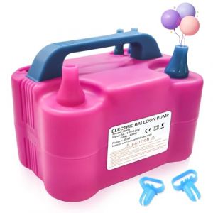 Pompe à Ballons électrique,Gonfleur électrique 220V 600W gonfleur Pompe à Ballons,Double buse gonfleur Pompe Portable pour fêtes,Mariages Anniversaire décoration (wuyouwanzhuanstore, neuf)