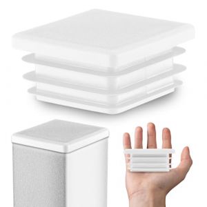 EMFA Bouchon Tube Carré 90x90 mm Blanc – Embout à Lamelles en Plastique – Capuchon 9x9 cm – Lot de 1 (EMFA GmbH, neuf)