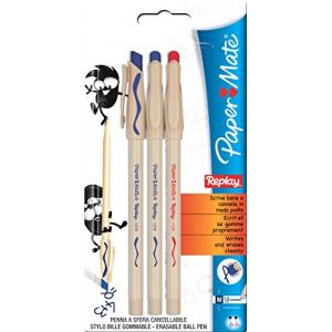 Paper Mate Replay Stylo Bille Pointe Moyenne Assortiment Lot de 2 (BigWhiteRabbit, neuf)
