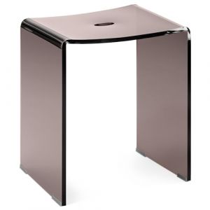 Navaris Tabouret de Douche – Siège en Acrylique 43,5 x 37 x 28 cm capacité maximale 100 kg – Tabouret antidérapant pour Salon Cuisine Couloir (SX-Commerce, neuf)