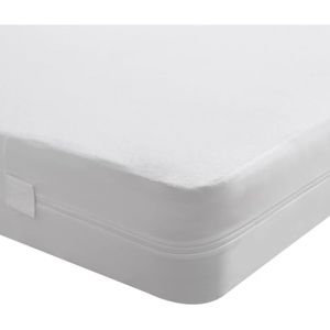 Beedsooth Housse de Matelas élastique avec Fermeture, Hypoallergénique Protège-Matelas Imperméable et Respirante, Doux Alèse - 160x190cm, Hauteur 30cm, Blanc (SWEET BEDDING, neuf)