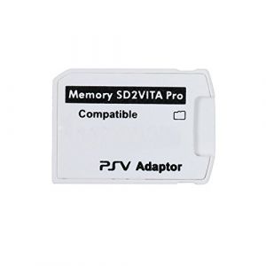 LEXINCHENG Adaptateur SD2Vita Pro 5.0 pour Carte mémoire Micro SD PSVITA de PS Vita 3.60~3.6X Henkaku, Couverture complète, Soutien 128-256GB MicroSD (Happy-365, neuf)