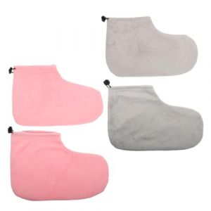 2 Paires Couvre-pied Chaud Pour Thérapie à La Cire Mitaines De Cire De Paraffine Trousse Gelée Bain De Pieds Doublures De Bain De Pédicure Épurateur De Pieds Coton (kiLIHK, neuf)