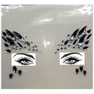 Autocollants double paupi&egrave;re Nouvelle r&eacute;sine acrylique Stick Stick Sticker Bohemia Handpicked Boh&ecirc;me et style tribal Visage et joyaux for les joyaux de la sc&egrave;ne frontale Autocollants &agrave; double paupi&egrave;re (钟祥市微琼维商贸有限公司, neuf)