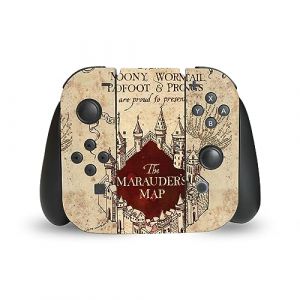 Head Case Designs sous Licence Officielle Harry Potter La Carte du Maraudeur Graphiques Vinyle Autocollant De Jeu Peau Autocollant Couverture Compatible avec Nintendo Switch Joy-Con Controller (eCell, neuf)