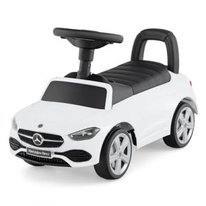 GOPLUS Porteur Enfants, Voiture &agrave; Pousser Mercedes-Benz, Volant, Klaxon et Bruit de Moteur, Rangement Si&egrave;ge, Voiture Jouet pour Bebe 1-3 Ans, Charge 25KG,65 x 28 x 38 CM (Blanc) (Augenstern24, neuf)