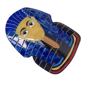 SLXLYH Lot de 4 pinces à cheveux créatives égyptiennes sur le thème culturel - Acide acétique - Forte adhérence - Pour les amateurs de mode - Bleu (anbeidianzi, neuf)