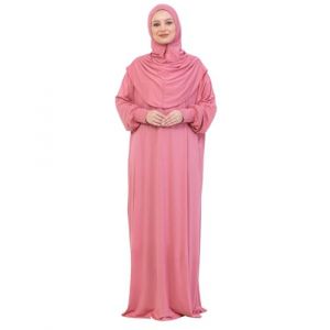 Prien Robe De Priere Pour Femme, Abaya Musulmane En Coton, Hijab Doux, Pri&egrave;re Vetement Islamique Turcs Elegants Pour L&rsquo;a&iuml;d, Le Ramadan Islam, La Omra, Le Hajj (Rose) (Prien Online (FR), neuf)