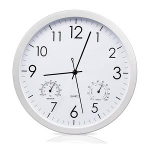 Horloge de jardin résistante aux intempéries - Horloge de jardin d'extérieur de 30,5 cm - Résistante aux intempéries - Grande horloge de jardin d'extérieur - Étanche - Rétro - Résistante aux (annakojisu, neuf)