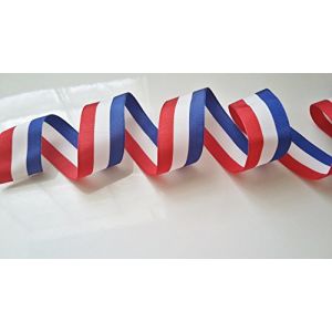 Ruban Galon Tricolore Bleu Blanc Rouge - Largeur 39 mm - Au Mètre Drapeau Français Décorations Mairies Inaugurations Fêtes Nationales Cérémonies (tricolore 39 mm) (ILC MERCERIE PARADIS, neuf)