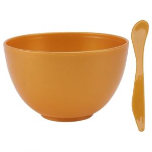 NUOBESTY Bol M&eacute;langeur &agrave; Masque Facial en Plastique Pp Dor&eacute; Moyen, Outil DIY pour Soins Visage &agrave; Domicile et Salon de Beaut&eacute;, Bol &agrave; Masque Compact et Solide pour Pr&eacute;paration de Soins (Camplos, neuf)