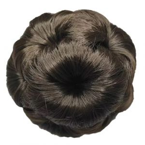 Chignon chignon chignon &agrave; clipser fleur perruque pour femme avec aspect naturel clip solide pour occasion formelle coiffure (huiouer, neuf)