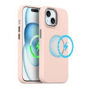 TECHGEAR Coque en Silicone Magn&eacute;tique pour iPhone 15 Plus, Silicone Liquide Premium Anti-Rayures Compatible avec MagSafe Soft Gel Rubber, Doublure en Microfibre Antichoc Coque de T&eacute;l&eacute;phone pour iPhon (TECHGEAR Solutions, neuf)