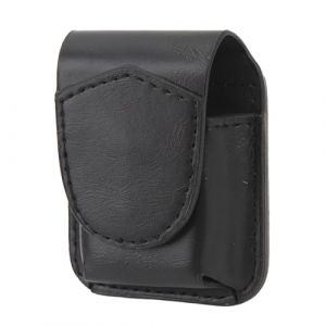 ASHATA Sac &agrave; briquet, sac &agrave; briquet en cuir PU pour &eacute;tui &agrave; briquet, support de briquet r&eacute;sistant aux rayures, sac de rangement de protection pour une utilisation en ext&eacute;rieur (noir) (eboxer eu, neuf)