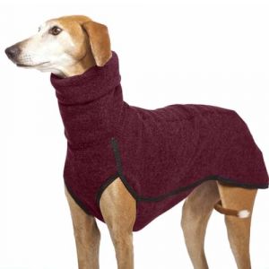 Automne Et Hiver Chaud L&eacute;vrier Labrador Berger Grand Chien V&ecirc;tements Col Roul&eacute; Chemise Pull Polaire Extensible Gilet Veste pour Animal De Compagnie Manteau Costumes, Rouge, 2X (K.G.D., neuf)