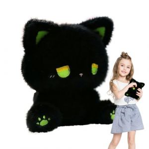 G&eacute;n&eacute;rique Peluche Chat - Coussin Decoratif Chaton en Peluche | Coussin Doudou Hypoallerg&eacute;nique pour Canap&eacute;, Table &agrave; Manger et Int&eacute;rieur de Voiture (guichuang1120us, neuf)