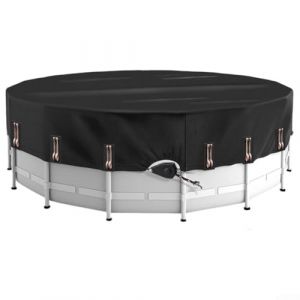 B&acirc;che de protection solaire ronde de 3 &agrave; 5,5 m pour piscine hors sol, housse de protection avec cordon de serrage, housse de baignoire d'ext&eacute;rieur Oxford imperm&eacute;able et r&eacute;sistante &agrave; la poussi&egrave;re (5,5 (BestHomeland-eu, neuf)