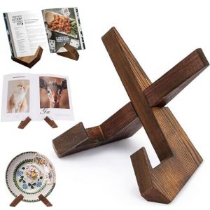 DabbOo Support Vinyle en Bois Pr&eacute;sentoir en Bois Tableau Chevalet Cadre Petit Chevalet en Moderne Support de Disques Pr&eacute;sentoir Livre Pour Albums Rangement de Disques Vinyles (RUNDINGDIAN, neuf)