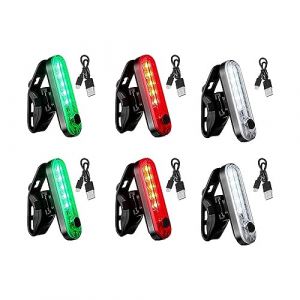 DONGKER Feux de Navigation pour Bateau,6 pièces Lumières LED pour Bateau,3 Types de Mode,D'avertissement de Navire Batterie Rechargeable Intégrée pour Ponton,Bateau,Yacht,Kayak (AILOVA, neuf)