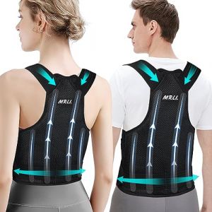 MRLI Posture Correcteur Dos Femme Homme: Ceinture Dorsale Maintien du Dos Droit - Redresse Dos Soutien Lombaire Confortable Respirant et R&eacute;glable (S) (chunfangkeji, neuf)