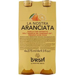 Lurisia Aranciata – Lot de 24 bouteilles en verre de 275 ml pour boissons non alcoolisées, fabriquées avec du jus d'orange italien et de l'extrait d'orange des Pouilles, goût doux (Italiaen Gourmet UK Ltd, neuf)