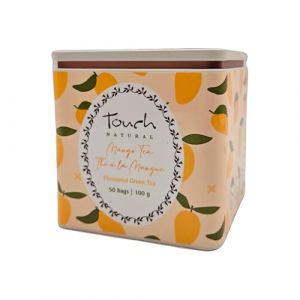 Thé Vert Mangue dans sa boîte métallique | 50 Sachets | Thé Aromatisé à la Mangue | Arôme Naturel | Infusion Exotique & Rafraîchissante (FILEANE, neuf)