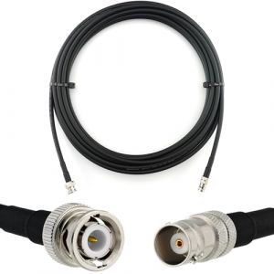 RANGEFUL BNC m&acirc;le vers BNC femelle 10m c&acirc;ble coaxial &mdash; cable d'extension HF240 (LMR 240 &eacute;quivalent) etanche &mdash; rallonge BNC pour Antenne CB Radio Amateur Sans fil Radio WIFI adaptateur UHF VHF (CRAFSTOR, neuf)