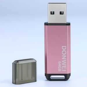 Cle USB 64 Go, Clé USB avec Lumière LED, Clés USB 2.0 Rapide Flash Drive, Clef Portable pour Les Fichiers De Musique et De Photos. Lecteur USB Rapide avec Voiture Ordinateur TV Autoradio - Rose (DONWEI STORE, neuf)