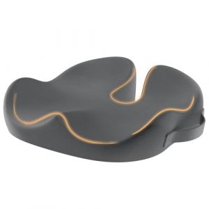 ProtoArc Coussin Chaise Bureau, Coussin Ergonomique Assise pour Soulager La Douleur Sciatique, Coccyx, Fesses, Coussin Siège pour Voiture, Fauteuil, Gaming, Auto, Housse Lavable, Gris foncé (ProtoArc Official, neuf)