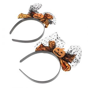 Gogogmee 2pi&egrave;ces Bandeaux D&eacute;coratifs &agrave; Motif Citrouille Pour Halloween Coiffes De Cosplay Lot Pour F&ecirc;te (Xiaanmall, neuf)