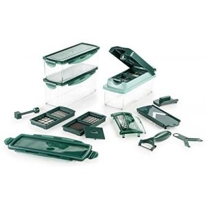 Genius A33886 Nicer Dicer Plus 18 pièces, Plastique, Vert émeraude, 26 x 9 x 13 cm (Genius GmbH, neuf)