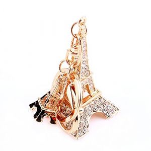 Tour Eiffel Porte-cl&eacute;s, porte-bijoux Parisien argent&eacute; r&eacute;tro chic souvenir pour cadeau et d&eacute;coration (Yokuna eu, neuf)