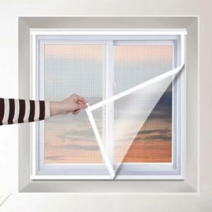 Moustiquaire lavable pour fenêtre - 100 x 170 cm - Pour empêcher les insectes d'entrer - Sans perçage (JYBHSP, neuf)
