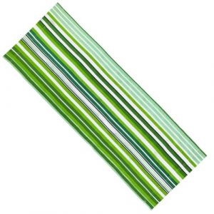 GORGECRAFT Toile de Chilienne Chaise de Plage,115x43cm,Sling Remplacement Toile de Transat pour Chaises Longues Pliantes Bain de Soleil,en Extérieur,l’été,Jardin,Cour,Rayures Vertes et Jaunes (GORGECRAFT FR, neuf)