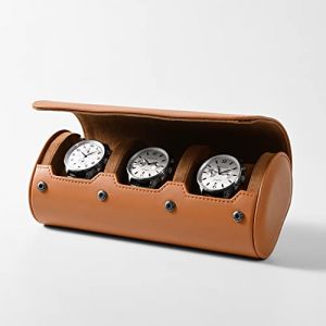 Oirlv Luxe PU Cuir 3 Fentes Etui Montre,Boite a Montre Homme,Rangement Pour Coffret Cadeau No&euml;l Anniversaire Boite Montre(Marron) (OIRLV, neuf)