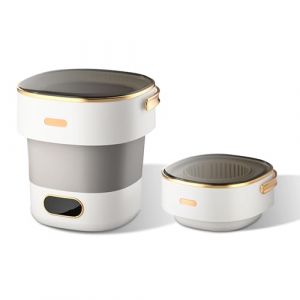 Creperture Machine &agrave; Laver Pliable avec Essoreuse, 15 L Machine &agrave; Laver Enti&egrave;rement Automatique avec 3 Modes de Nettoyage, Mini Machine &agrave; Laver Camping pour Sous-v&ecirc;tements Chaussettes (Keand, neuf)